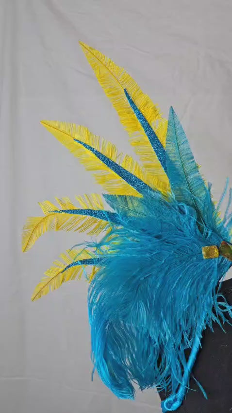 Caribbean Sunrise Small Feather Collar Wings-Video of the Caribbean Sunrise small feather collar wings in motion | CarnivalMW
