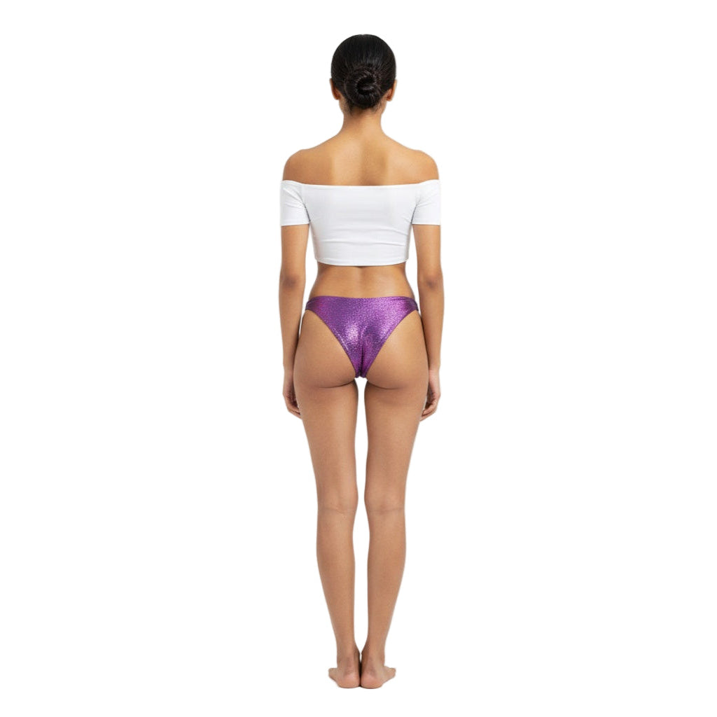 Purple Carnival Vibes Bikini Bottoms — vibrant mix-and-match bottoms to pair with carnival costumes, Mondaywear, and festival looks