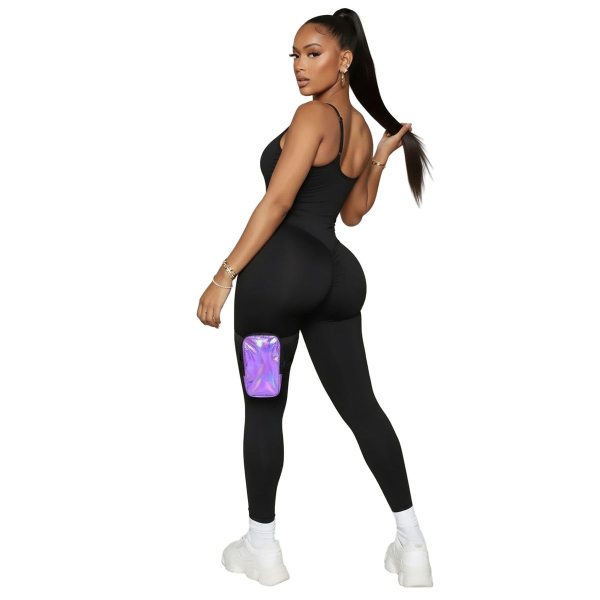 Purple HoloGlam Carnival Thigh Bag-Purple HoloGlam Carnival Thigh Bag – photo 2