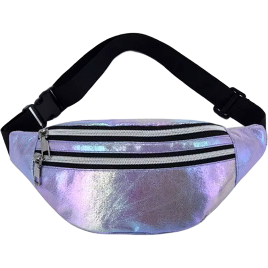 Purple Shimmer Radiant Rave Chest & Waist Bag-Purple Shimmer Radiant Rave Chest & Waist Bag – hands-free, holds phone and essentials