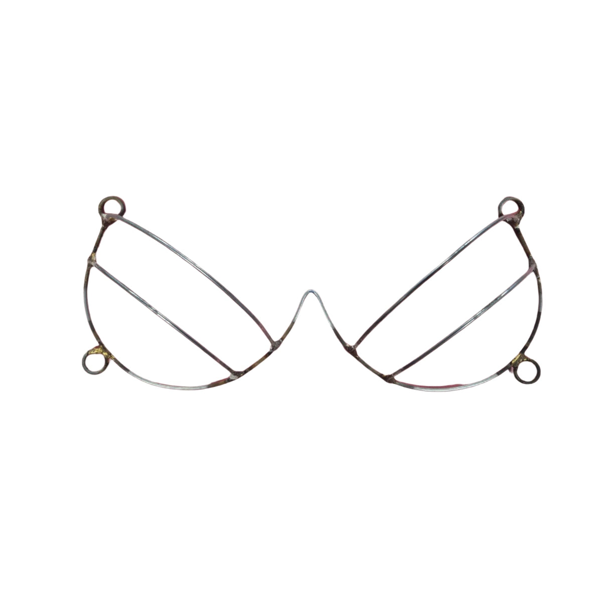 Ribbon Wire Bra Frame-Front view of the ribbon Wire Bra Frame, designed for carnival or Mondaywear