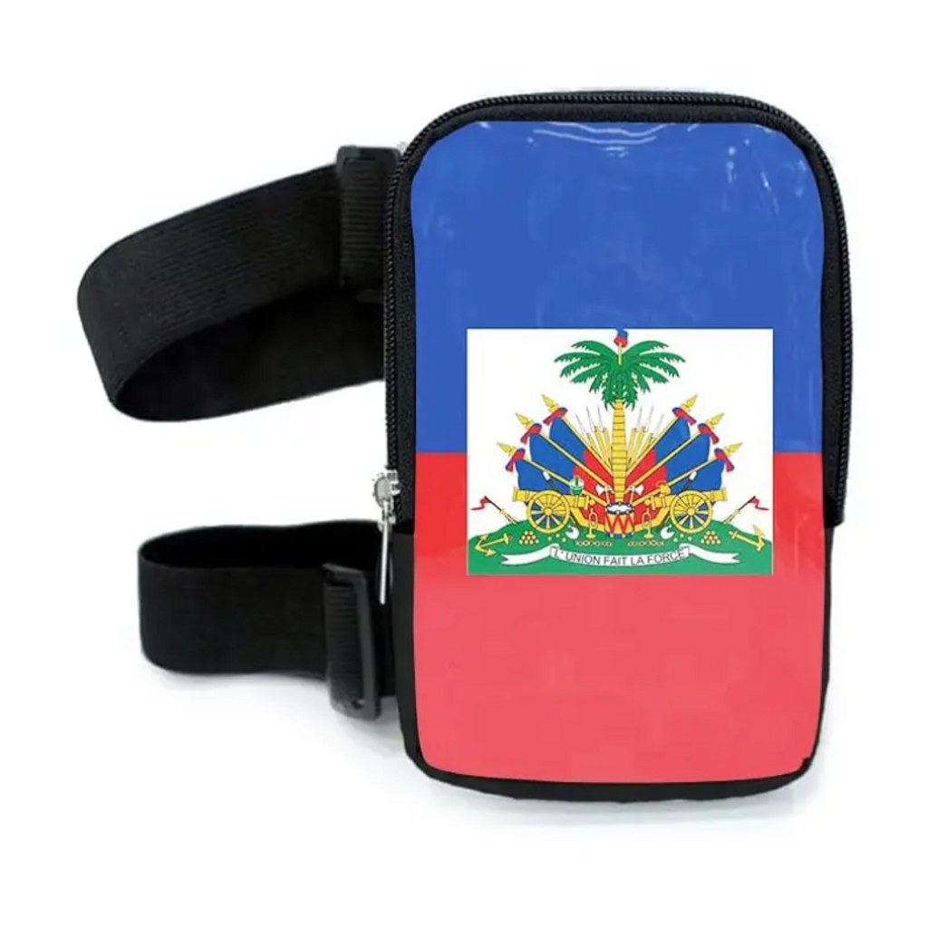 Run & Revel Caribbean Carnival Adjustable Thigh/Leg Bag - Haiti