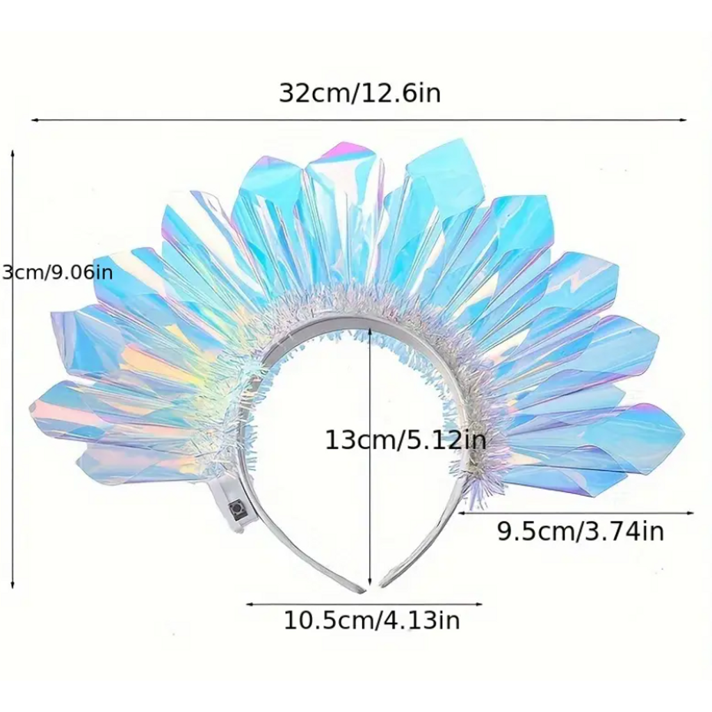 ShimmerGlow LED Light-Up Crown Headband-ShimmerGlow LED light-up crown headband product details and features | CarnivalMW