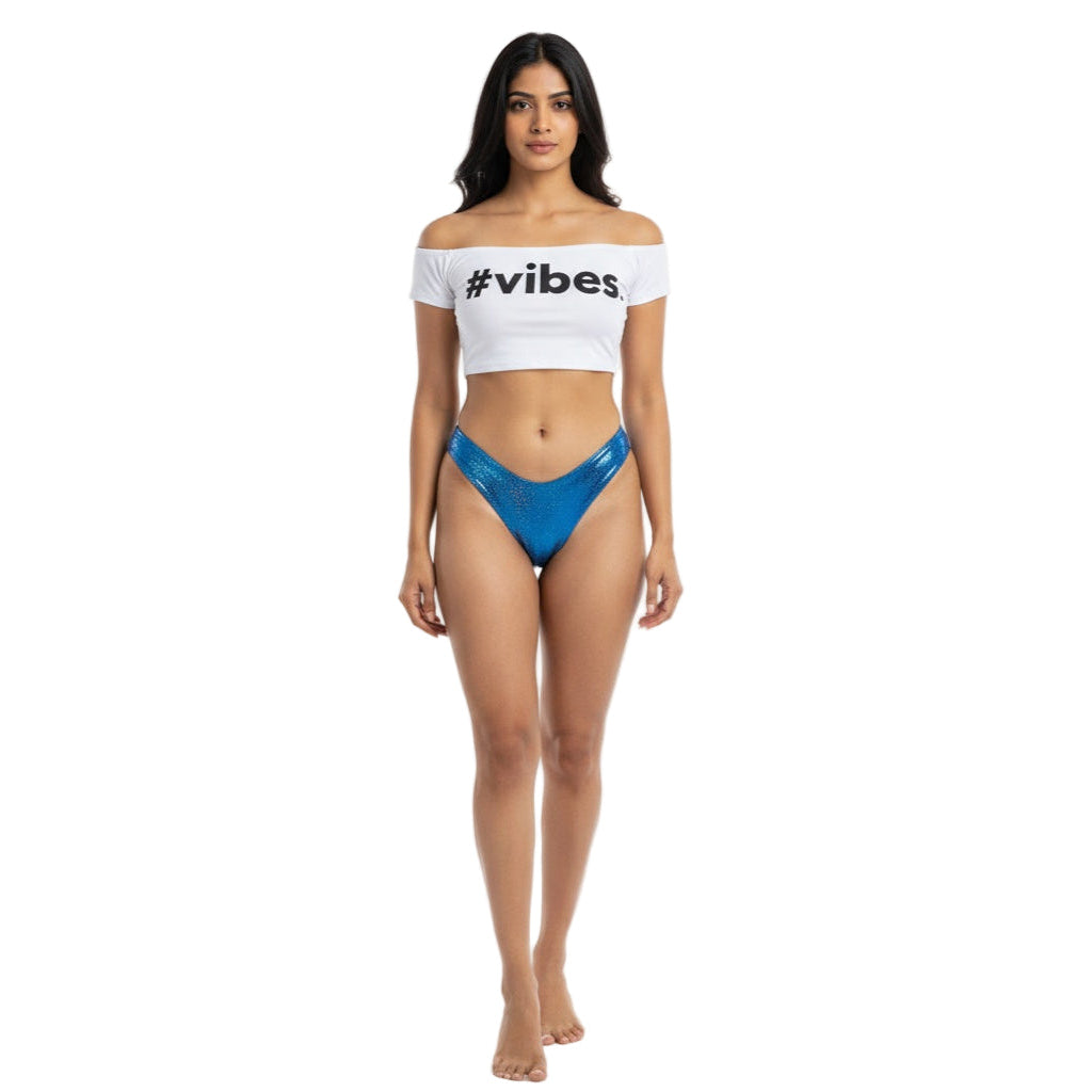 Sky Blue Carnival Vibes Bikini Bottoms — vibrant mix-and-match bottoms to pair with carnival costumes, Mondaywear, and festival looks