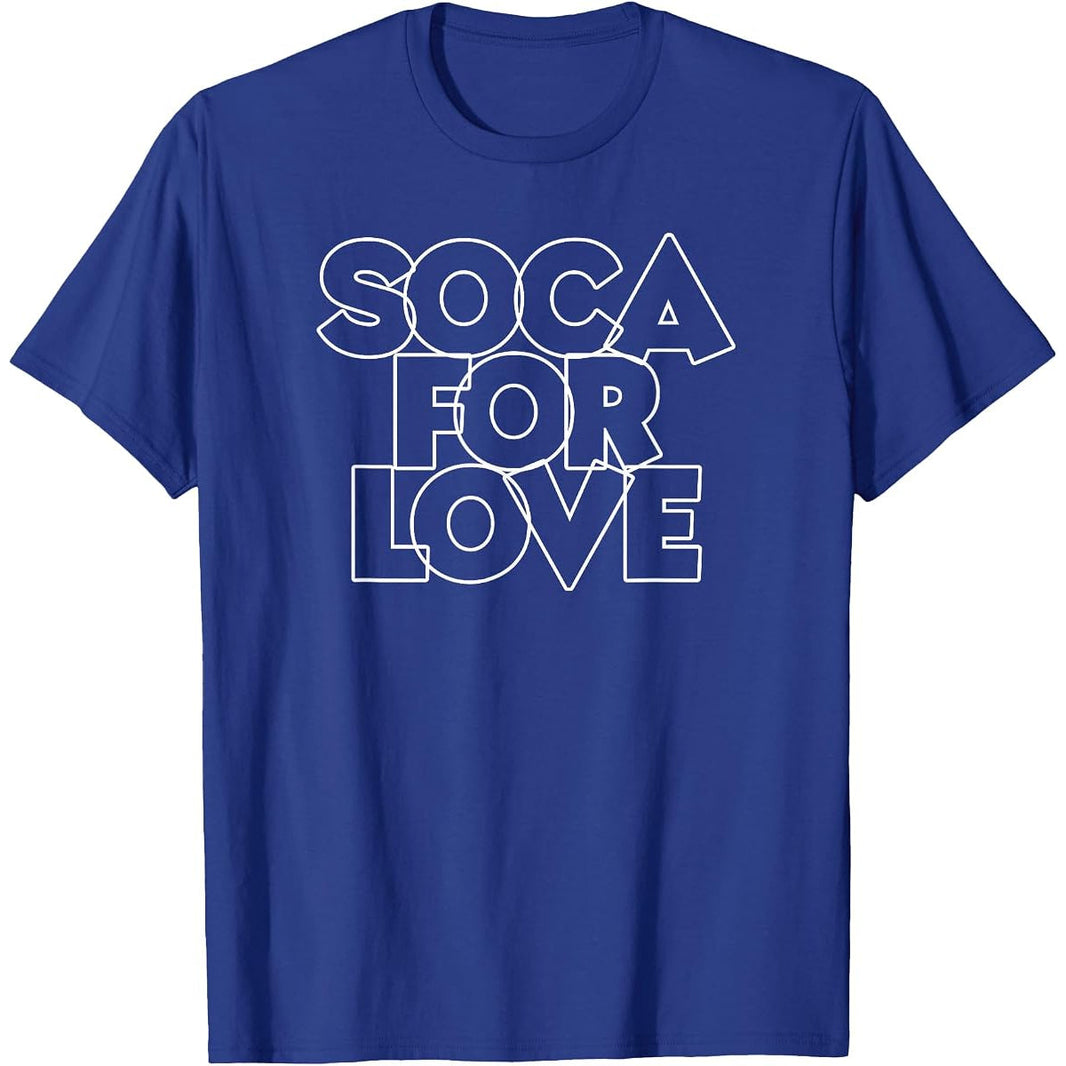 Soca For Love Carnival Tee – slogan graphic print