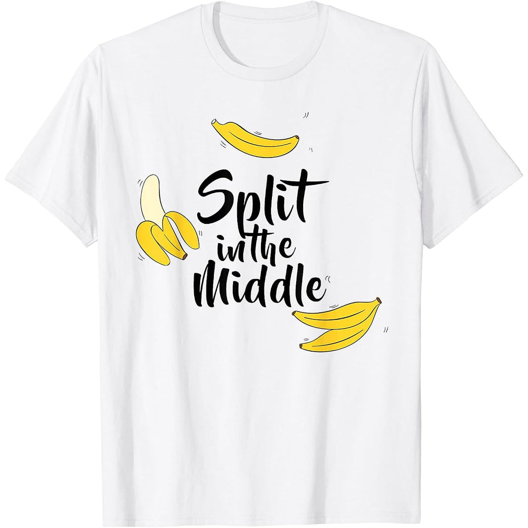 Split In The Middle Tee – slogan graphic print