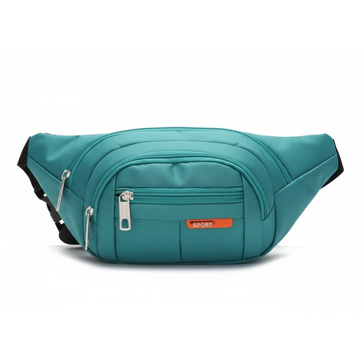 Teal Road Runner Phone, Body & Waist Fanny Bag-Teal Road Runner Phone, Body & Waist Fanny Bag – adjustable washable canvas, four pockets, waist or crossbody
