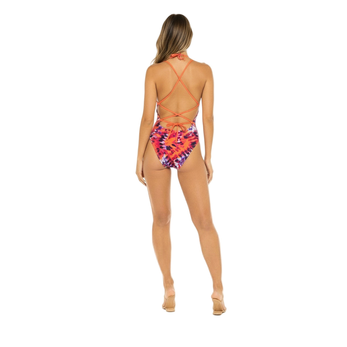 Tie Dye One-Piece Monokini Swimsuit Mondaywear-Tie Dye One-Piece Monokini Swimsuit Mondaywear – photo 2