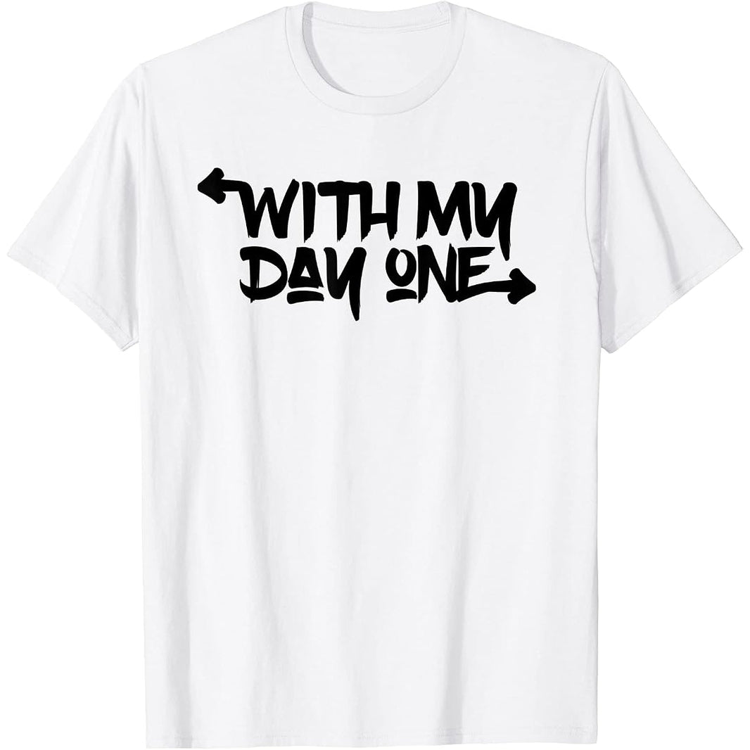 With My Day One Carnival Tee – slogan graphic print
