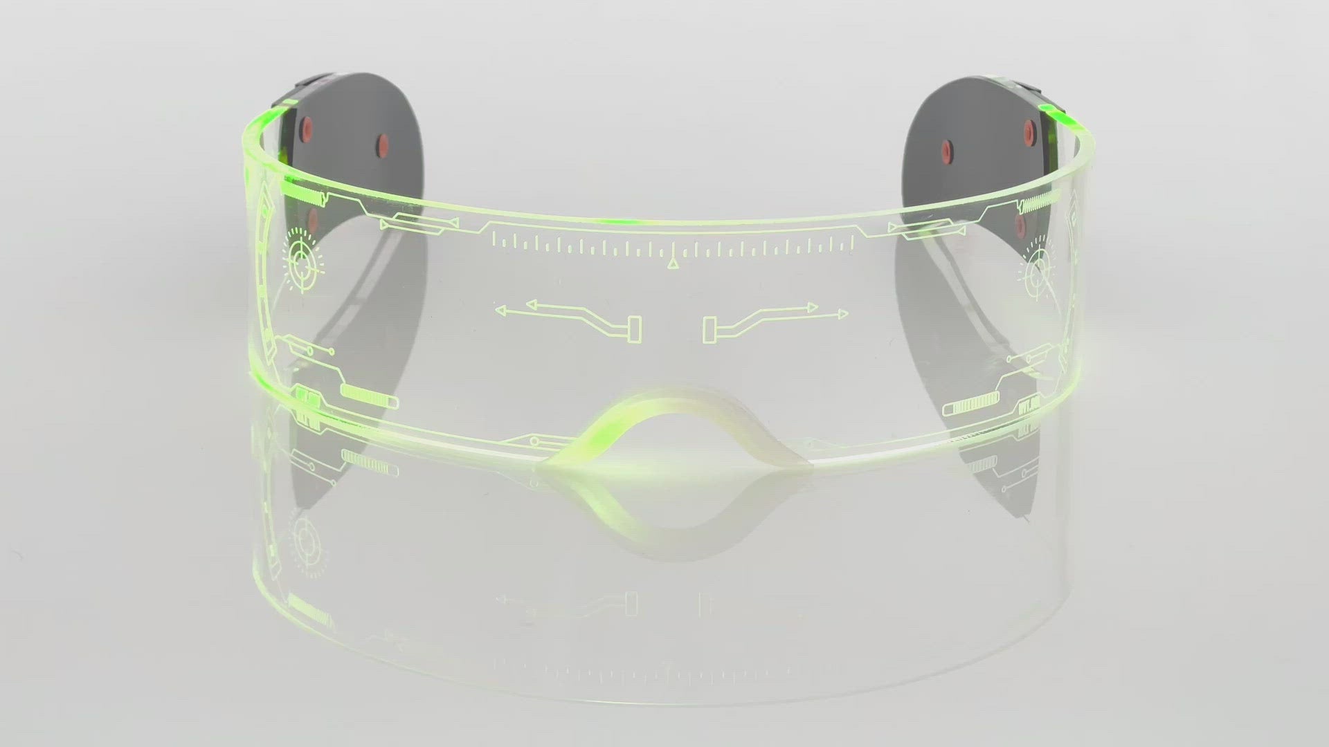 Video of Led Light Up Wrap Around Glasses