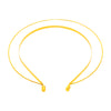 Stardust Headband with two tiers halo. Gold. Front view full.