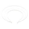 Stardust Headband with three tiers halo. Silver. Front view full.