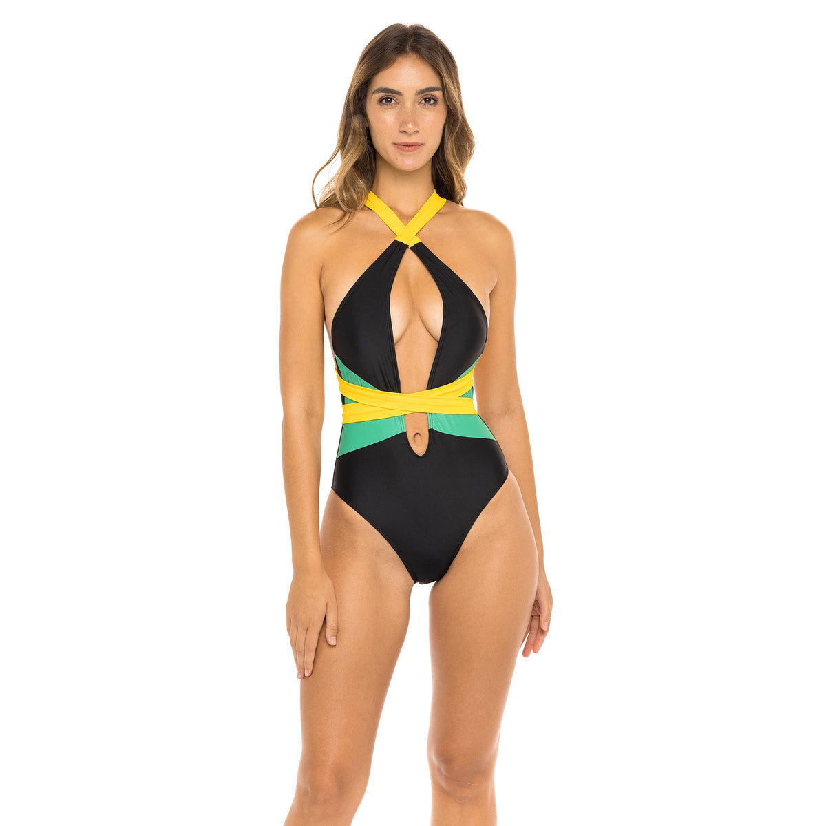 Jamaican Flag Multiwear One-Piece Swimsuit Mondaywear-Jamaican Flag Multiwear One-Piece Swimsuit Mondaywear – photo 3