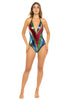 Rainbow One-Piece Sequin Bodysuit featuring a vibrant multicolored pattern, shimmering reflective sequins, and a true-to-size fit. Made from polyester and sequins, perfect for festivals, carnivals, and themed parties. #carnivalmw