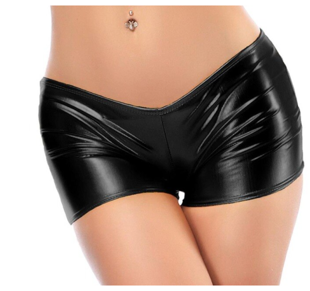 Sexy Metallic Hot Shorts / Pants in Multiple Colors. Legit Booty/Cheeky Design.   Black