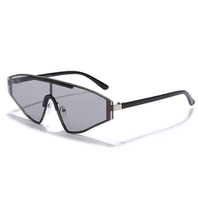 A pair of Vibes Sunglasses in Gray/Black