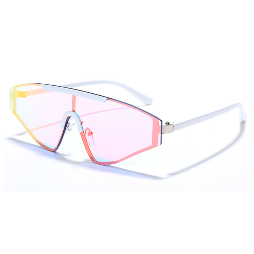 Vibes Sunglasses-A pair of Vibes Sunglasses in Blue/White/P