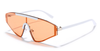 A pair of Vibes Sunglasses featuring a full lens design extending to the arms, showcasing a unique chunky style inspired by the 90s. The sunglasses have a plastic-based frame with metal accents, and UV400 protected lenses, available in various vibrant colors. #carnivalmw #carnivalcostume #mondaywear #carnival