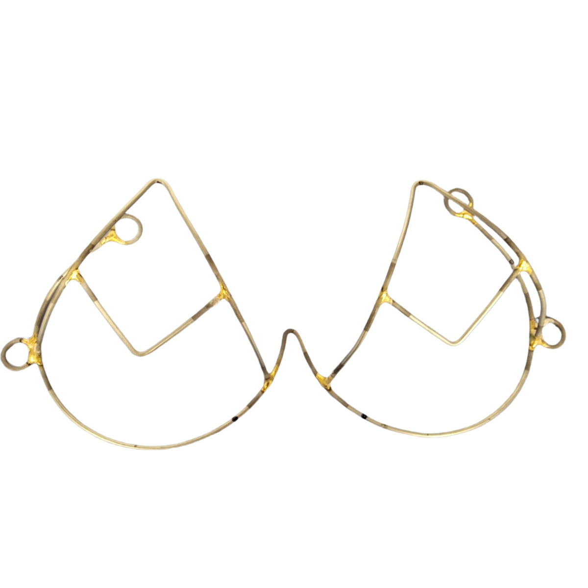 Diamond Wire Bra Frame-Front view of the Diamond Wire Bra Frame, designed for carnival or Mondaywear