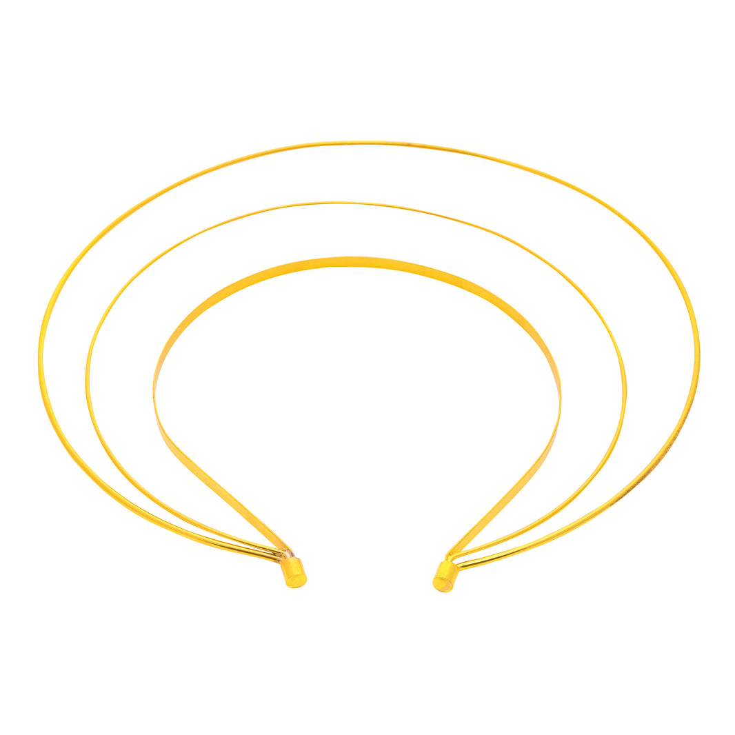 Stardust Headband in gold, three-tier halo design – carnival headpiece by CARNIVALMW, front view